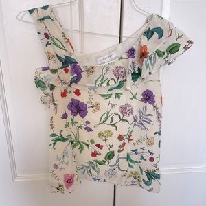 Amour Vert silk Nessa top, Size M